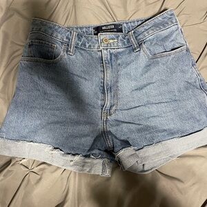 Hollister Women's Light Blue Jean Shorts